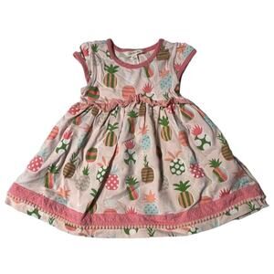 Matilda Jane Dream Chasers Chasing Pineapple Cutie Dress Girls Size 2 excellent